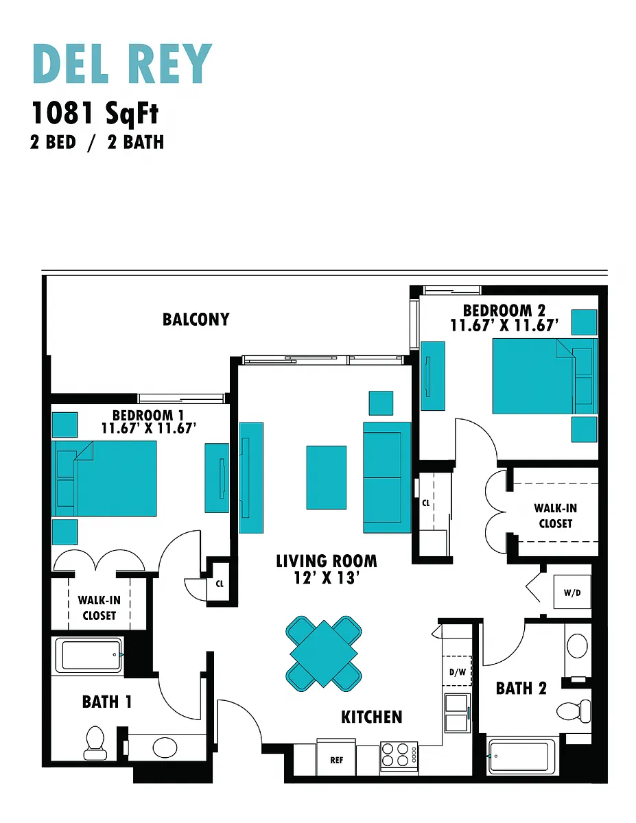 Floor plan Del Rey