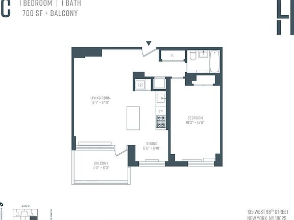 2nd image of 160 W 97th St APT 13G