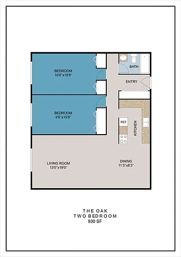 Floor plan The Oak
