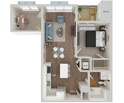 Floor plan AM1D-1-1