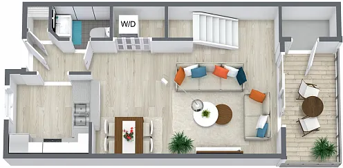Floor plan Town House Renovated