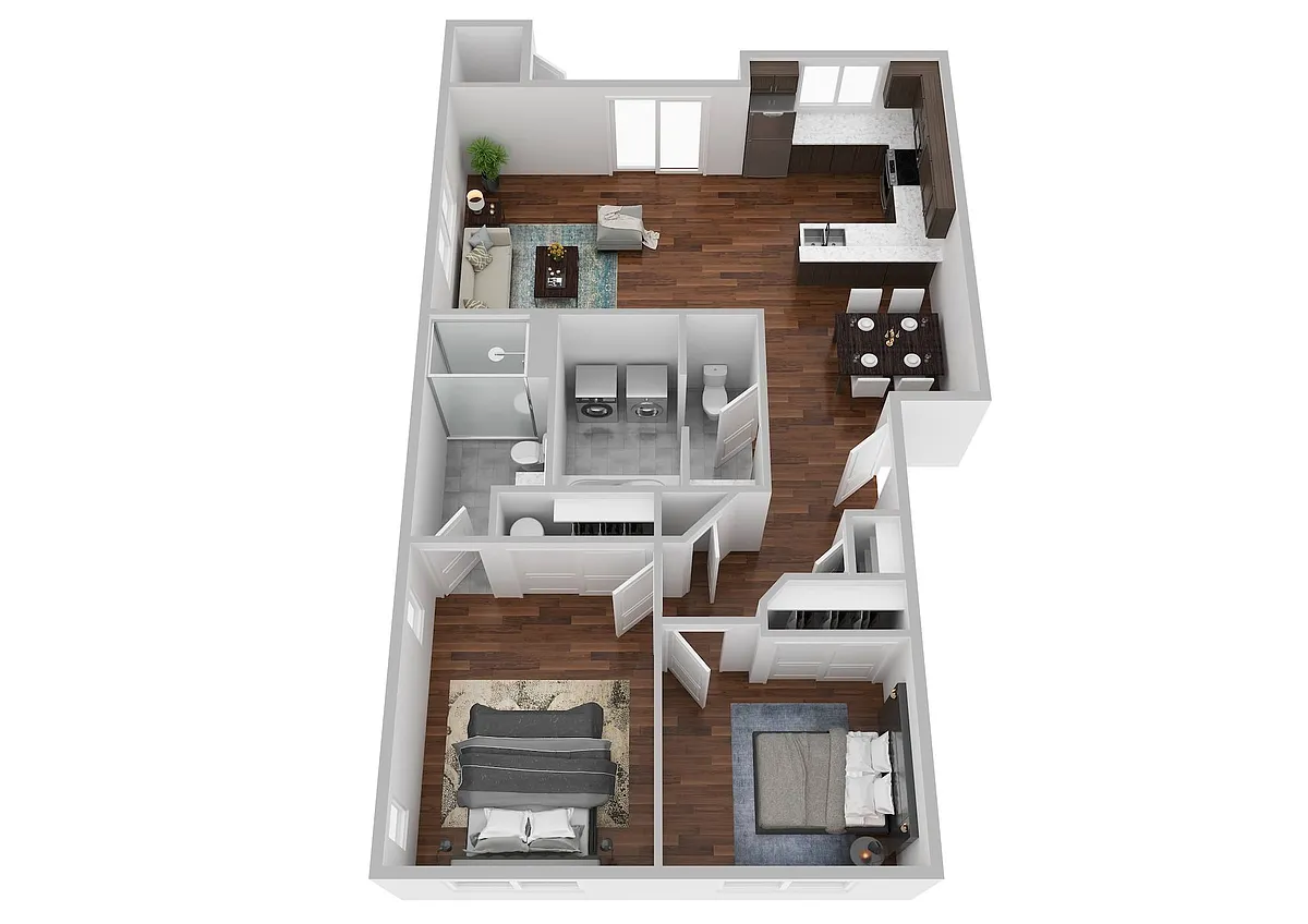 Floor plan 2x2 Standard