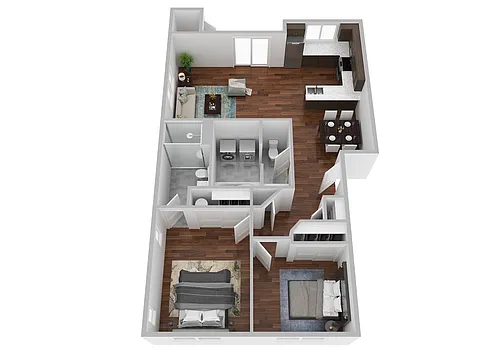 Floor plan 2x2 Standard
