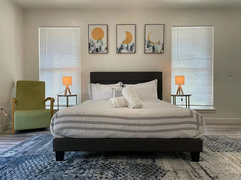 A very large bedroom #2, with a working space.