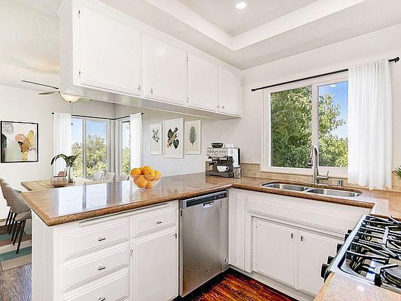 Virtually staged kitchen