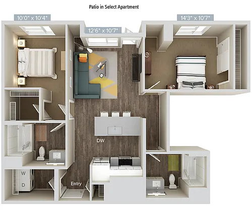 Floor plan B7-1000-1014