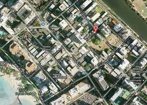 Four blocks from Kuhio Beach