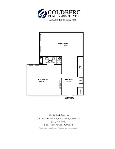 Floor plan One Bedroom