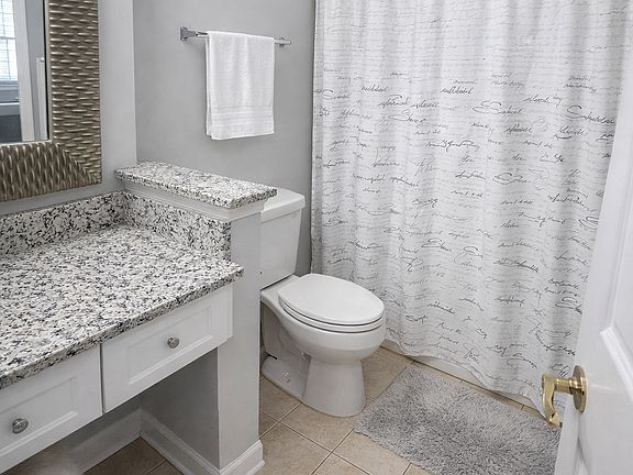 Master bathroom with 2 counters