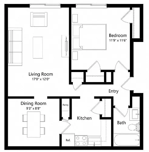 Floor plan A2-E