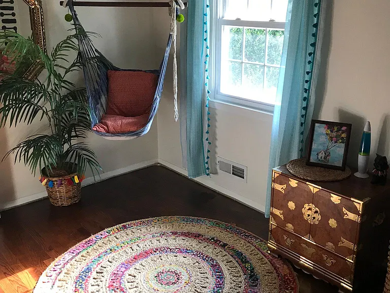 3rd bedroom can fit a queen bed, dresser, and nightstand
