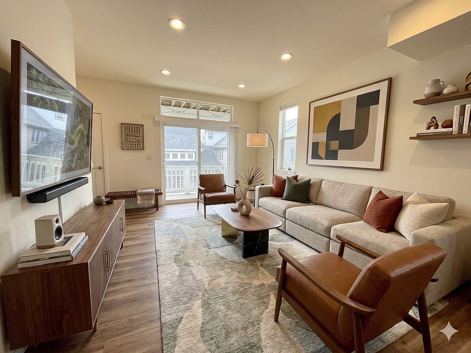 Living room with example furniture