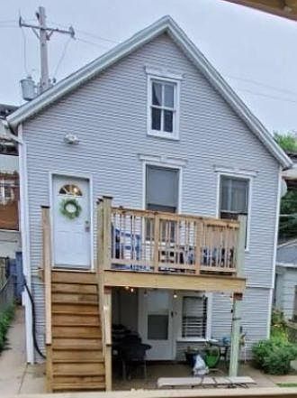 2nd Floor unit with private 10' x 10' deck, New central air.
