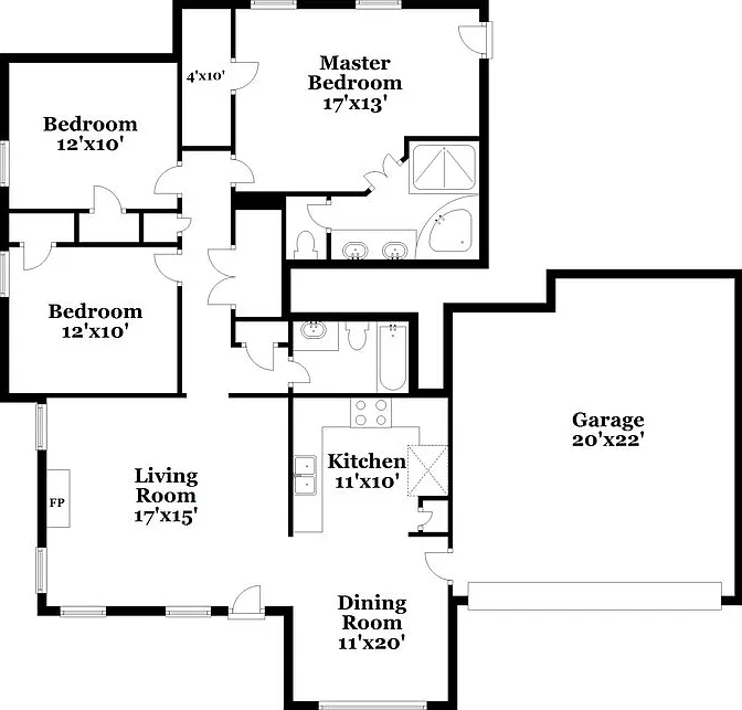 3 bed, 2.0 bath, 1300 sqft, $1,680 — Photo 2