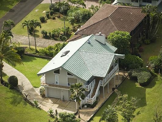 Another aerial view of the home