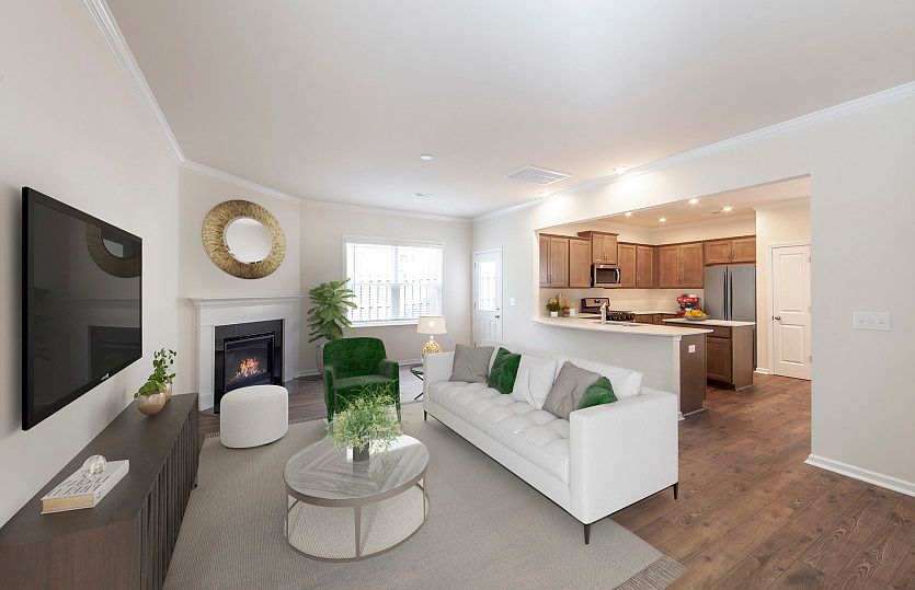 Open Great Room and Kitchen