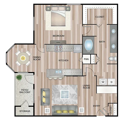 Floor plan 1-1 C