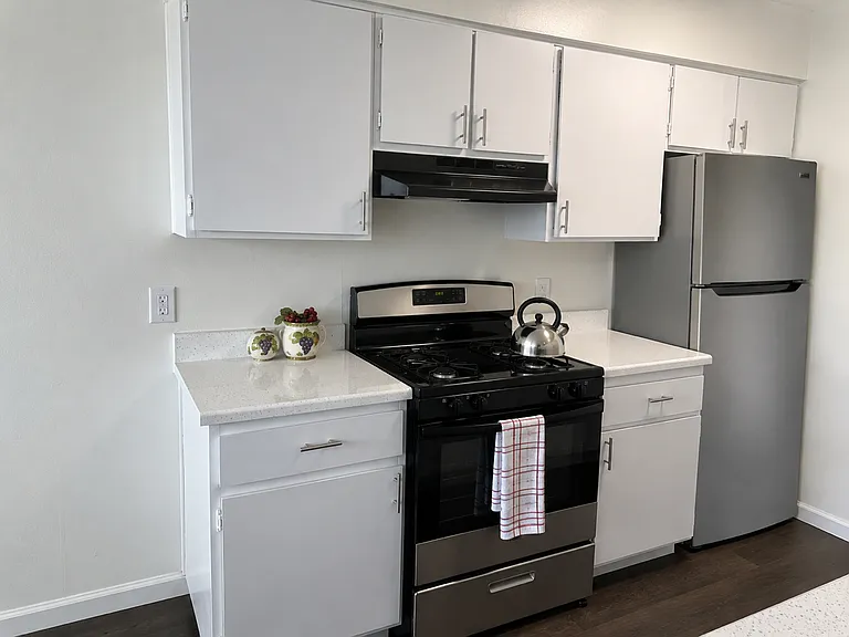 Stainless steel appliances.