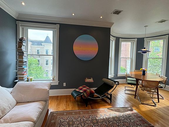 Living and dining areas