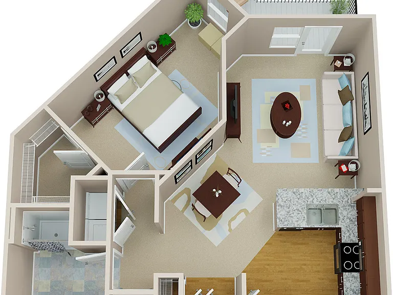 Avana Westside - Ardmore RA - 1 Beds - 1 Baths - 831 Sq. ft.
