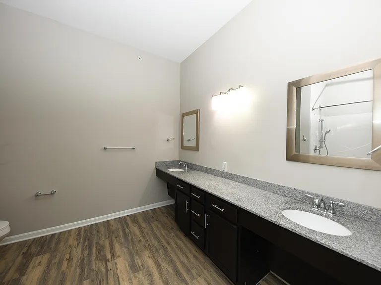 Spacious Bathroom + Dual Sinks