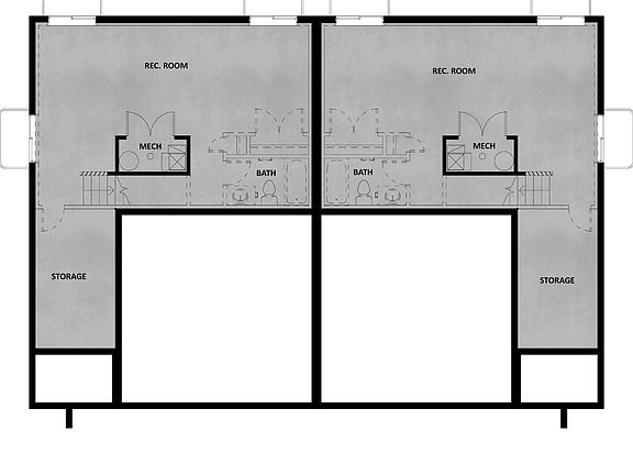 Unfinished Basement Twin Home