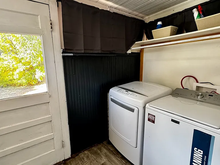 Main level laundry room. Recently painted and updated. New appliances.