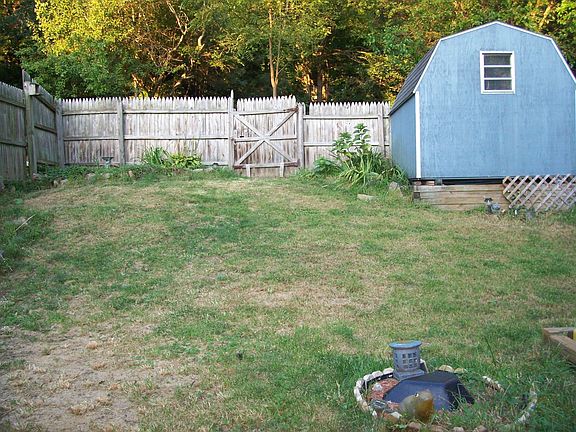Back yard is fully fenced