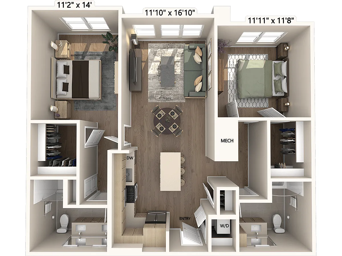 Floor plan B2m1-Base