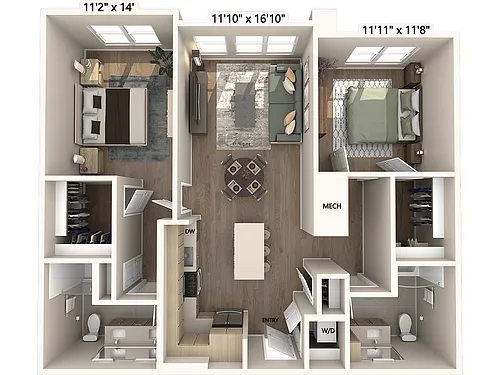 Floor plan B2m1-Base