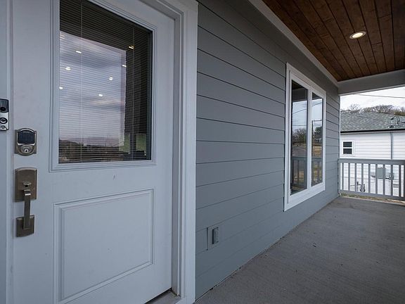 Front door and private porch
