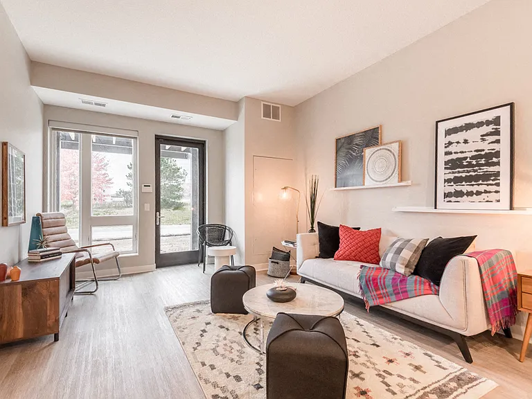 It's easy to feel at home in our cozy living spaces.