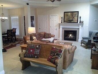 Living Room with Gas Fireplace