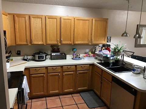 Kitchen with upgraded sink