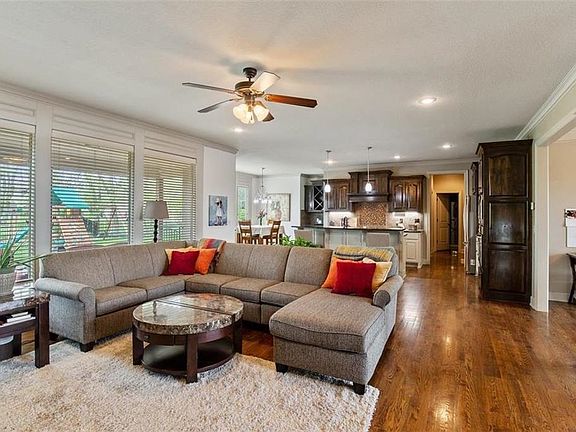 The beautiful hardwood floors flow throughout the main level of this home!