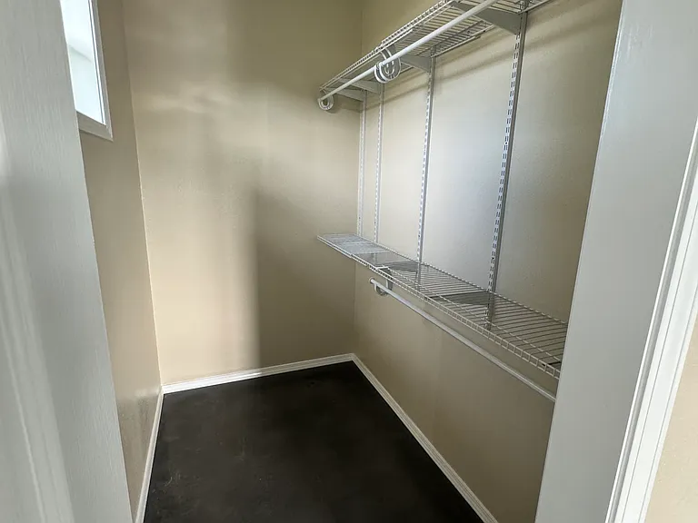 Master bedroom walk-in closet.