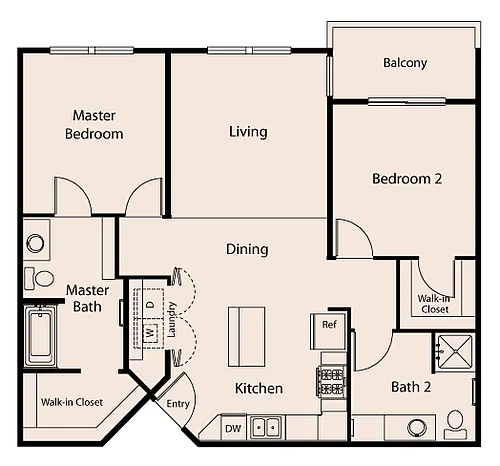 Floor plan 2B