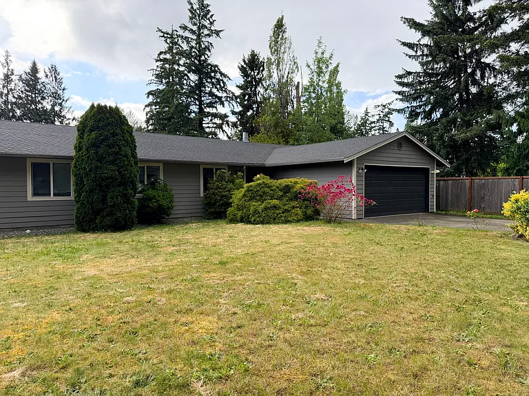 Large front yard