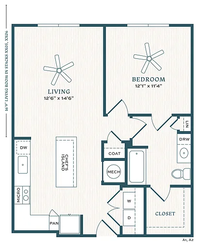Floor plan Lilac - A1