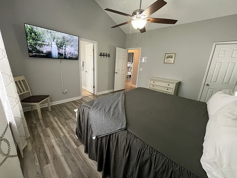 Master bedroom with private bathroom