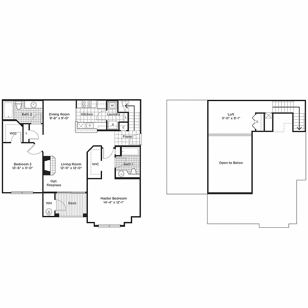 Floor plan B2L | Loft | Premium