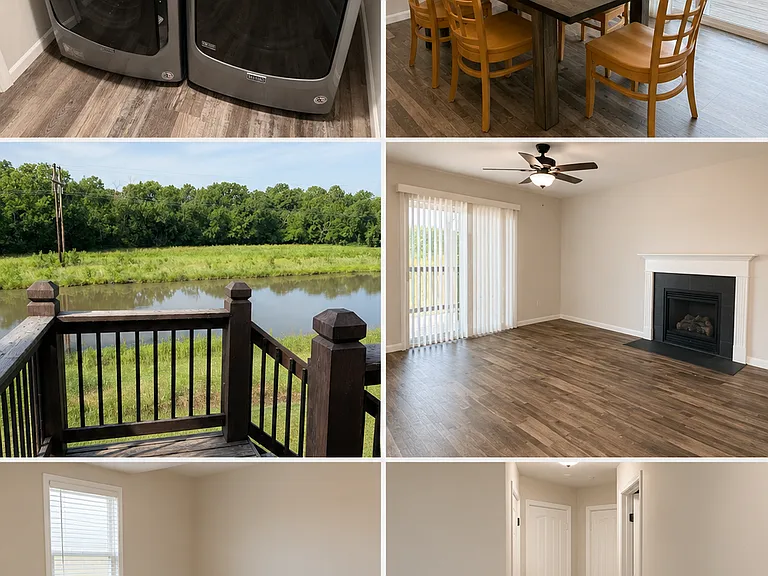 Washer and dryer
Deck and Dining Room
Hallway and bedroom