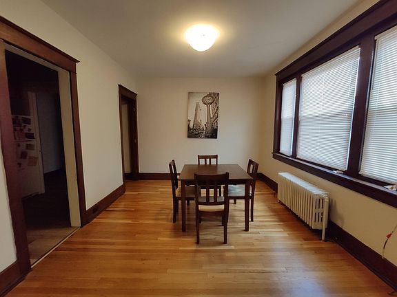 Large dining room right off of the kitchen
