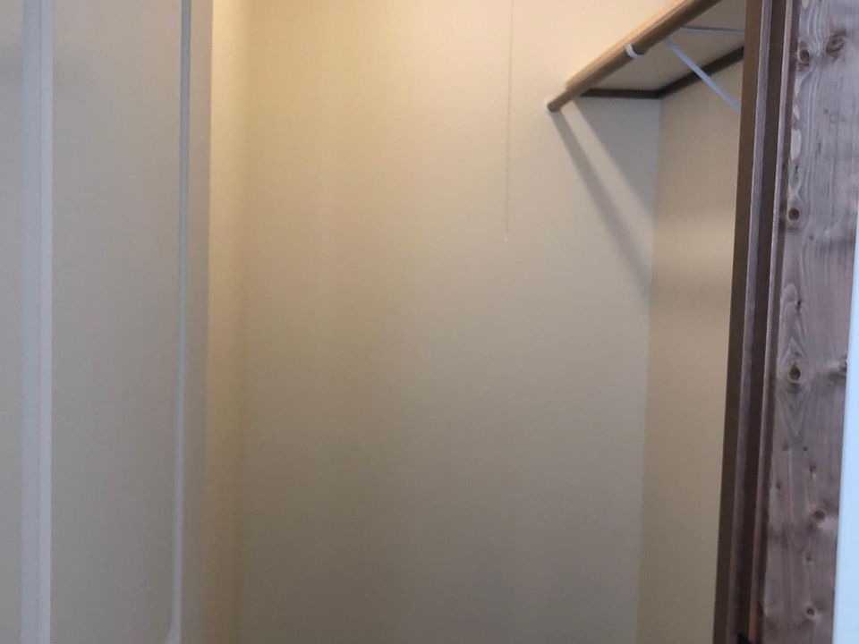 Master bedroom walk in closet