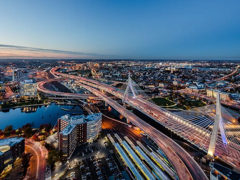 Dusk Views of Boston