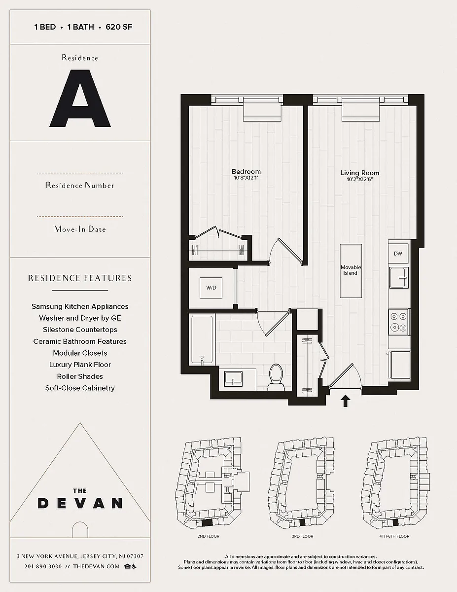 Floor plan 1 Bed 1 Bath A