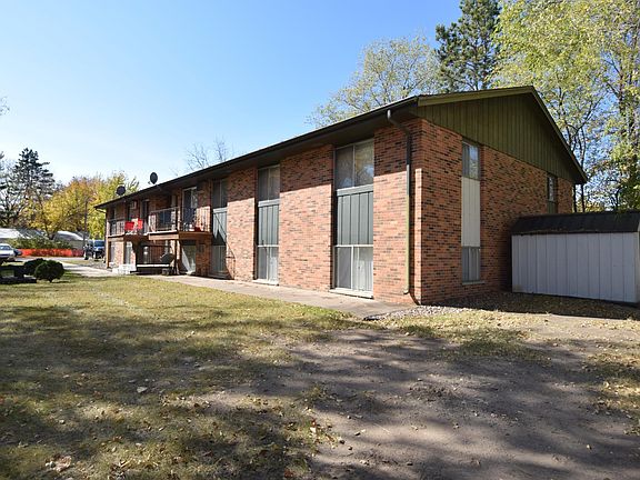Front view of building