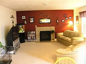 Family Room with Cozy Fireplace