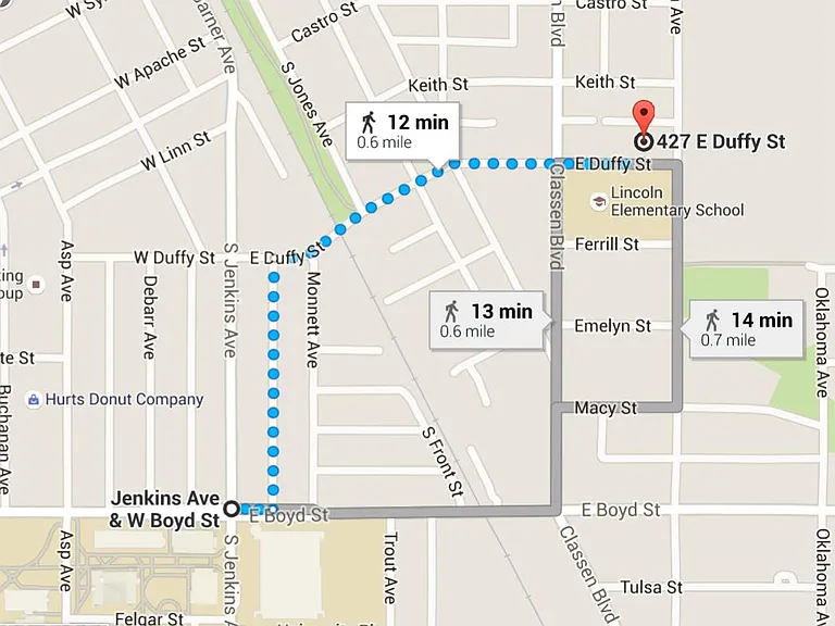 Walking Distance to OU