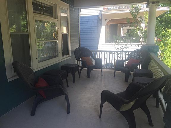 Welcoming front porch for tenant use; brand-new front porch